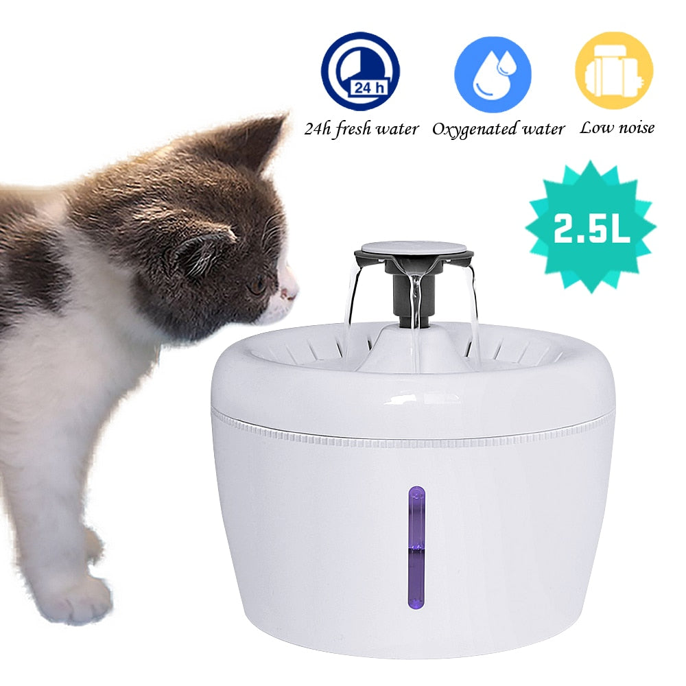 Automatic Cat Fountain Water Drinking-2